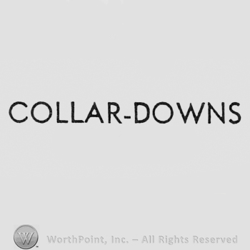 Words COLLAR-DOWNS.
