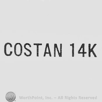 Word COSTAN 14K.