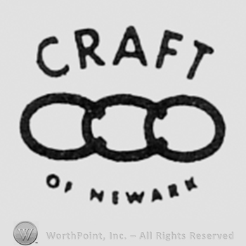 Letters CCO and words CRAFT OF NEWARK written above and bellow.