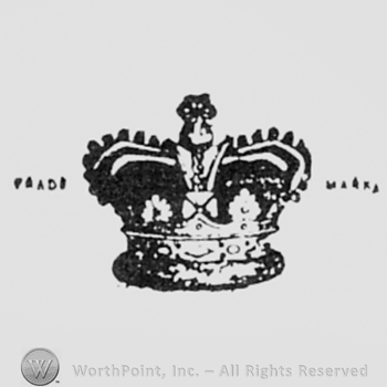 Crown and TRADE MARK written one side and another.