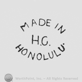 Text MADE IN HONOLULU H.C.