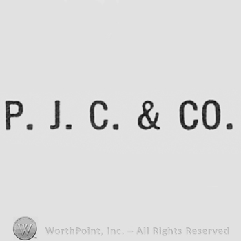 Letters P.J.C. & CO.