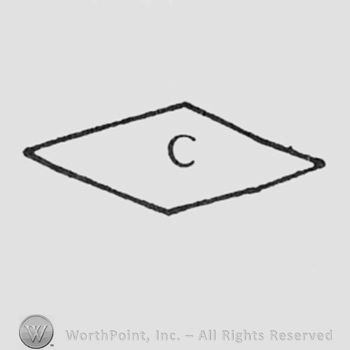 Letter C inside a diamond.