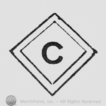 Letter C inside a double diamond.