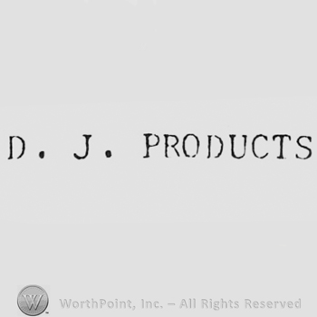 Letters D.J and word PRODUCTS.