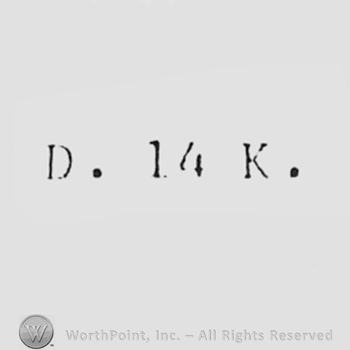 Letters D 14K.