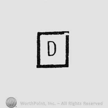 Letter D inside a square.