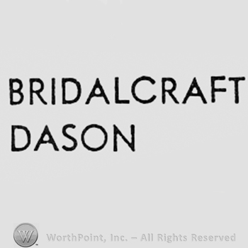 Words BRIDALCRAFT DASON.