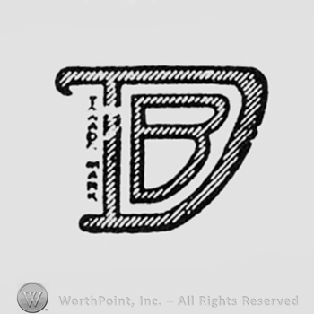 Letter b inside letter D.