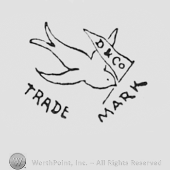 Little bird with a flag; letters D & Co written on the flag and TRADE MARK written bellow.