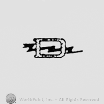 letter D over a lightning.