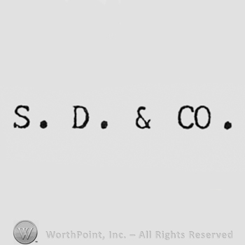 Letters S D & CO.