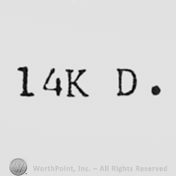 Number 14 and letters K and D.