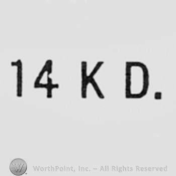 Number 14 and letters K and D.