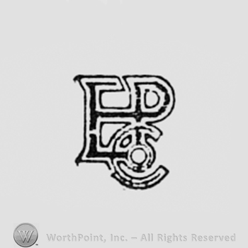 Monogram of letters EP CO.