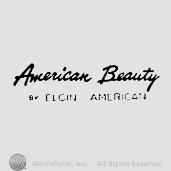 Words AMERICAN BEAUTY BY ELGIN AMERICAN.