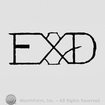 Monogram of letters EXD.