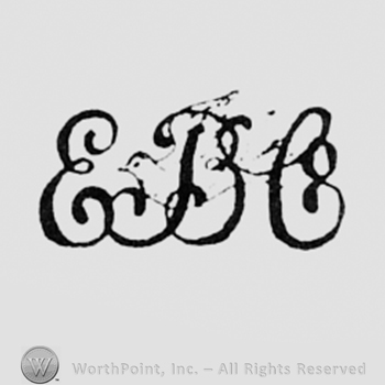Monogram of letters E,B and C.