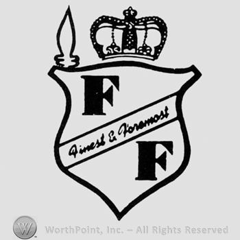 Double F written on a crowned shield.