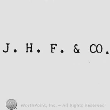 Letters J,H,F & CO.