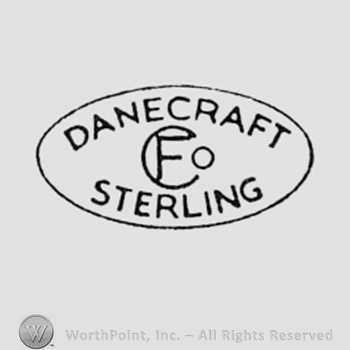 Words DANECRAFT STERLING, and monogram of letters CFO written inside an oval.