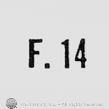 Letter F and number 14.