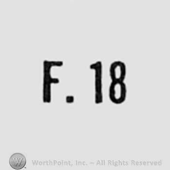Letter F and number 18.