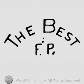 Word THE BEST written above letters F and P.