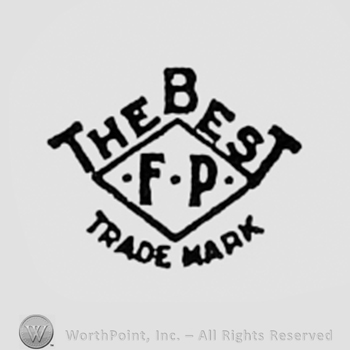 Letters F and P inside a diamond; word THE BEST written above, and words TRADE MARK written bellow.