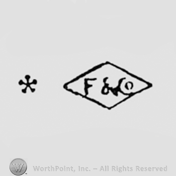 Letters F&CO inside a diamond; little star on the left.