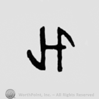 Monogram of letters J,H and F.