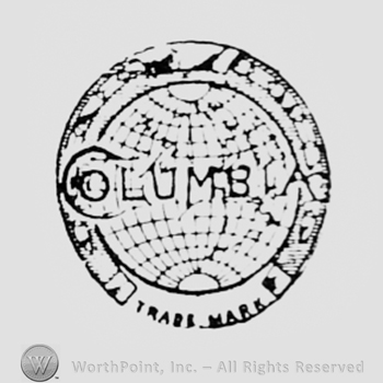 Globe and word COLUMBIA written on.