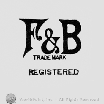 Letters F&B; TRADE MARK REGISTERED written bellow.