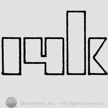 Number 14 and letter K.