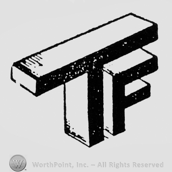 Monogram of letters T and F.