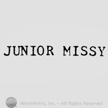 Words JUNIOR MISSY.