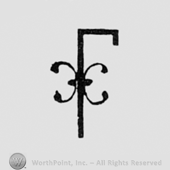Stylized letter F.