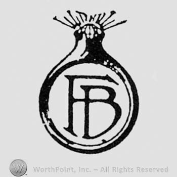 Monogram of letters F and B inside a ring.