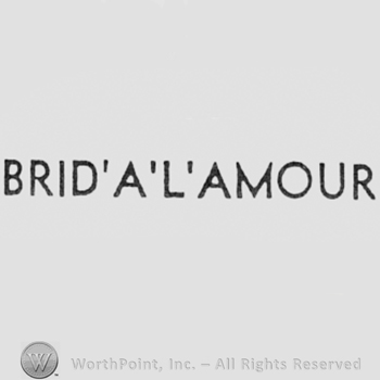 Words BRID'A'L'AMOUR.