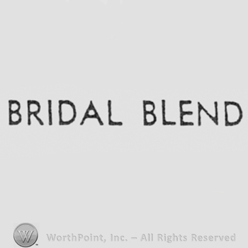 Words BRIDAL BLEND.