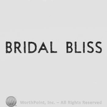 Words BRIDAL BLISS.