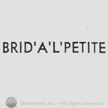 Words BRID'A'L'PETITE.