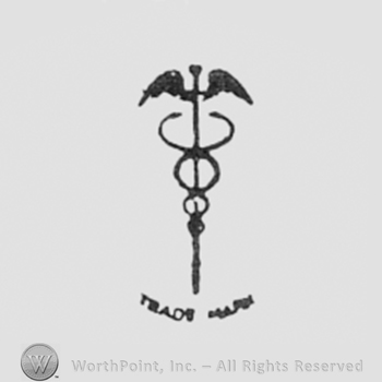 Health sign above written words TRADE MARK.