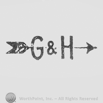 Letters G and H pierced by an arrow.