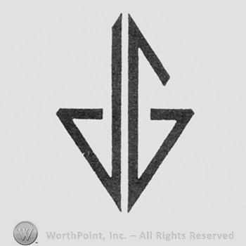 Monogram of letters J and G.