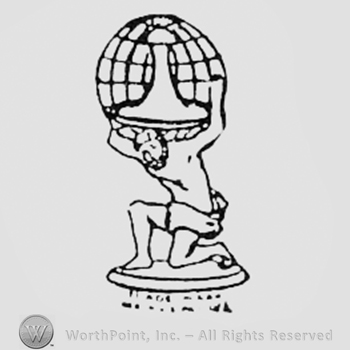 Man carrying a globe on his shoulders.