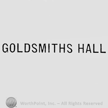 Words GOLDSMITHS HALL.