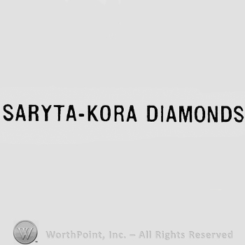 Words SARYTA-KORA DIAMONDS.