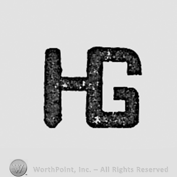 Monogram of letters H and G.