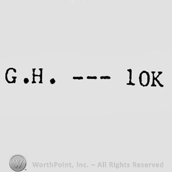 Letters G and H, three lines and number 10 and K.